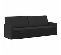vidaXL Sofá de 3 plazas Negro 220 x 81 x 82 cm Tela