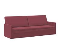 vidaXL Sofá de 3 plazas Rojo Vino 220 x 81 x 82 cm Tela