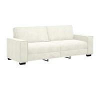 vidaXL Sofá de 3 plazas Terciopelo Color Crema 180 cm