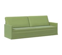 vidaXL Sofá de 3 plazas Verde Claro 220 x 81 x 82 cm