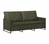 vidaXL Sofá de 3 plazas Verde Militar 190 x 81 x 82 cm