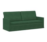 vidaXL Sofá de 3 plazas Verde Selva 190 x 81 x 82 cm Tela de Pana