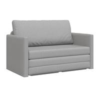 vidaXL Sofá de Dos plazas Gris Claro de, Ideal para Interior, cómodo y Acolchado. Hecho de poliéster ecológico, Tiene un diseño Moderno y Compacto, Dos. ¡Asientos contemporáneos para t