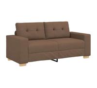 vidaXL Sofá de Dos plazas marrón de Tela, 180x77x82 cm