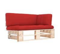 Vidaxl sofá de esquina de palets de jardín madera de pino impregnada