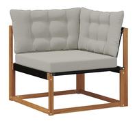 vidaXL Sofá de Esquina para Exteriores, Set de salón de Madera de Acacia, Muebles Modernos para Exteriores, Resistentes al Clima, Ideal para balcón