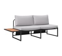 vidaXL Sofá Moderno Grande 3 Personas | Cojines incluidos Resistente a la Intemperie Diseño Moderno Uso en Balcón e Invernadero Asientos cómodos Rectangular