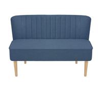 Vidaxl sofá de tela azul 117x55,5x77 cm