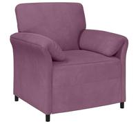 vidaXL Sofá de una Plaza Morado 88 x 83 x 95 cm Terciopelo, Sofá contemporáneo para Sala, Lounge de Terciopelo, cómodo y Elegante, Ideal para relajarte en casa
