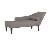 vidaXL Sofá diván con Cojines Tela Gris Taupe, Chaise Longue Silla, sofá Chaise Longue, sofá tapizado, Tumbona, Tumbona, sofá de salón