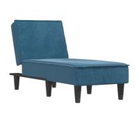 vidaXL Sofá diván de Terciopelo Azul