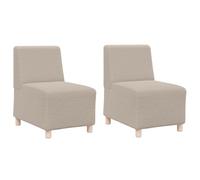 vidaXL Sofá en Gris Claro de Corduroy, Medidas 55 x 74 x 82 cm. Incluye 2 Fundas de Tela Transpirables y duraderas, Uso en Interiores. Viene con Cojines de Espuma y una Estructura de ma