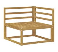 vidaXL Sofá esquinero de Exterior Blanco 83 x 83 x 73 cm, Muebles de jardín para balcón, diseño Moderno, Secciones duraderas, relajación Elegante y Flexible