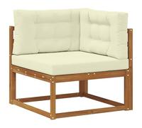 vidaXL Sofá esquinero de Exterior Madera de Acacia Sólida Natural, Muebles Modernos para jardín y balcón, diseño Modular al Aire Libre, seccional Duradero y Flexible.