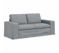 vidaXL Sofá Gris Claro 182 x 80 x 82 cm Tela, Sofá Moderno Rectangular para Sala, Asientos ergonómicos, diseño versátil, Ideal para Relajarse