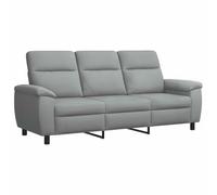 vidaXL Sofá Gris Claro 214 x 90 x 95 cm Tela