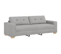 vidaXL Sofá de 3 plazas Gris Nube 180 cm Tela