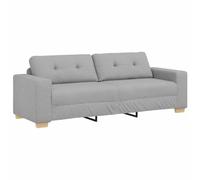 vidaXL Sofá de 3 plazas Gris Nube 180 cm Tela