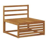 vidaXL Sofá intermedio de Exterior Madera de Acacia Sólida Natural, Mobiliario de balcón, Uso Moderno en jardín, Disposición Exterior Elegante, Resistente a la Intemperie, Superficie fácil de Limpiar