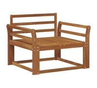 vidaXL Sofá intermedio de Exterior Madera de Acacia Sólida Natural, Sofá Medio de Madera de Acacia, Duradero, Muebles de Exterior Modernos, Asientos de Patio Elegantes