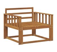 vidaXL Sofá intermedio de Exterior Madera de Acacia Sólida Natural, Sofá Medio de Madera de Acacia, Duradero, Muebles de Exterior Modernos, Asientos de Patio Elegantes