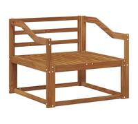 vidaXL Sofá intermedio de Exterior Madera de Acacia Sólida Natural, Sofá Medio de Madera de Acacia, Duradero, Muebles de Exterior Modernos, Asientos de Patio Elegantes