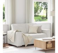 vidaXL Sofá Loveseat Blanco 120 cm en Cuero sintético