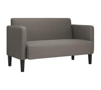 vidaXL Sofá Loveseat Gris Claro 109 cm Tejido de Pana, sofá, sofá tapizado, sofá de Dos plazas, sofá Cama, Asientos de Sala de Estar