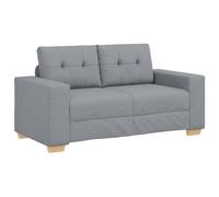 vidaXL Sofá Loveseat Gris Claro 120 cm de Tela, sofá, sofá de Dos plazas, Asientos de salón, sofá Cama, sofá tapizado, sofá de Dos plazas