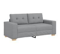 vidaXL Sofá Loveseat Gris Claro 140 cm de Tela, sofá, sofá de Dos plazas, Asientos de salón, sofá Cama, sofá tapizado, sofá de Dos plazas