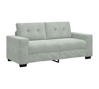 vidaXL Sofá Loveseat Gris Claro 140 cm Terciopelo, sofá, sofá de Dos plazas, Asientos de salón, sofá Cama, sofá tapizado, sofá de Dos plazas