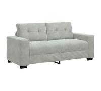 vidaXL Sofá Loveseat Gris Claro 180x77x82 cm Terciopelo, sofá, sofá de Dos plazas, Asientos de salón, sofá Cama, sofá tapizado, sofá de Dos plazas