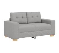 vidaXL Sofá Loveseat Gris Nube 120 cm Tela