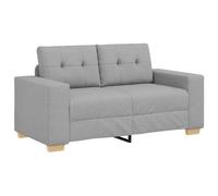 vidaXL Sofá Loveseat Gris Nube 120 cm Tela