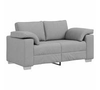 vidaXL Sofá Loveseat Gris Nublado de de 120 cm, Asientos Elegantes para la Sala, Cómodo y Duradero, Muebles de Interior para Relajarte, Diseño Moderno de Fácil Mantenimiento.