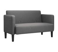 vidaXL Sofá Loveseat Gris Oscuro 109 cm Tejido de Pana, sofá, sofá tapizado, sofá de Dos plazas, sofá Cama, Asientos de Sala de Estar