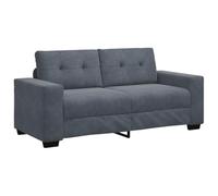 vidaXL Sofá Loveseat Gris Oscuro 140 cm Terciopelo, sofá, sofá de Dos plazas, Asientos de salón, sofá Cama, sofá tapizado, sofá de Dos plazas