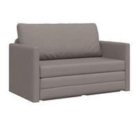 vidaXL Sofá Loveseat Moderno Taupe para 2 Personas, Muebles de Interior Acolchados y Cómodos de Tela de Poliéster Ecológica, Diseño Elegante y Compacto para Dos Asientos en la Sala de Estar