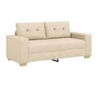 vidaXL Sofá Loveseat-Sofa Crema 180x77x82 cm Tela