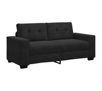vidaXL Sofá Loveseat Terciopelo Negro 140 cm, sofá, sofá de Dos plazas, Asientos de salón, sofá Cama, sofá tapizado, sofá de Dos plazas