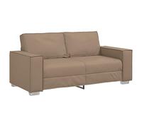 vidaXL Sofá loveseat Cappuccino de 140 cm en Piel sintética