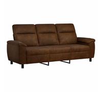 vidaXL Sofá Marrón 214 x 90 x 95 cm Cuero de Suede Sintético, Sala, sofá Moderno, Asientos cómodos, sofá Elegante, Ante sintético, Relleno de Fibra, Mueble Duradero