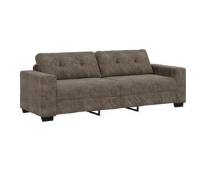 vidaXL Sofá Moderno Gris Oscuro de con Cojines cómodos. Este sofá de Tres plazas Salas de Estar y se Adapta a Muebles contemporáneos. Es un sofá Rectangular Ideal para tu hogar.