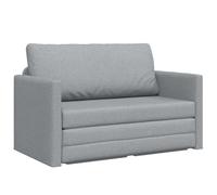 vidaXL Sofá Moderno loveseat Gris Claro 124 x 71 x 78 cm, Asientos cómodos para Dos Personas, Tela de poliéster, Muebles compactos para Sala de Estar contemporánea, tapicería Resistente a Manchas