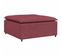vidaXL Sofá Modular con reposapiés, Color Rojo Vino, 100 x 100 x 48 cm