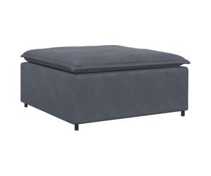 vidaXL Sofá Modular con reposapiés, módulo Gris Oscuro, 100x100x48 cm, sofá Modular, sofá con reposapiés, otomana, sofá seccional