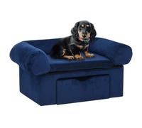 Vidaxl sofá mullido azul para perros