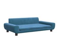vidaXL Sofá para niños de Terciopelo Azul 100x54x33 cm