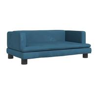 vidaXL Sofá para niños de Terciopelo Azul 80x45x30 cm, Mini sofá, sofá para Cuarto de Juegos, sofá Silla para niños, sofá Infantil, Mini sofá Silla