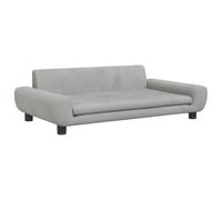 vidaXL Sofá para niños de Terciopelo Gris Claro 100x54x33 cm, Mini sofá, sofá para Cuarto de Juegos, sofá Silla para niños, sofá Infantil